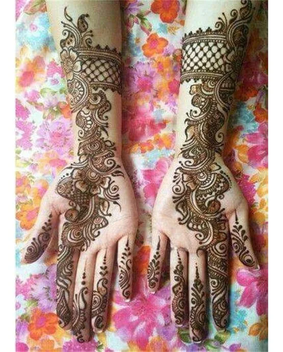 Neat Effect On Mix Front Hand Mehndi Design Neat Effect On Mix Front Hand Mehndi Design